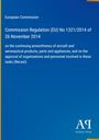 Text der EU-Verordnung zur Lufttüchtigkeit. Blauer Hintergrund, "Antiphon Verlag"-Logo unten rechts.