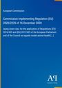 Text: Umsetzungsvorschriften (EU) 2020/2235, 16. Dez. 2020, EU-Kommission, Regeln zu Tiergesundheit. Blaues Cover, Verlagssignet.