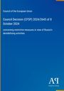 Council of the European Union: Maßnahmen gegen Russlands destabilisierende Aktivitäten. Blaues Cover. Antiphon Verlag Logo.
