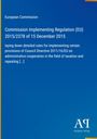 Europäische Kommission, Verordnung (EU) 2015/2378, detaillierte Regeln zu Steuerkooperation. Blaues Cover mit Verlag-Logo.