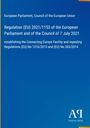 Text: Regulation (EU) 2021/1153 des Europäischen Parlaments. Blaues Hintergrund mit Logo „AR“ unten rechts.