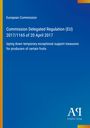 "Commission Delegated Regulation (EU) 2017/1165" steht im Zentrum auf blauem Hintergrund. Unten ist das Logo "Antiphon Verlag".