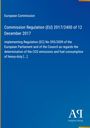 Titel: Commission Regulation (EU) 2017/2400, Dezember 2017. Logo am unteren Rand auf blauem Hintergrund.
