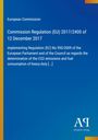 Titel: "Commission Regulation (EU) 2017/2400". Thema: CO2-Emissionen und Kraftstoffverbrauch von Nutzfahrzeugen. Blaues Design.