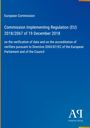 Text über Verifizierungsregeln der EU-Kommission. Blau mit EU-Verordnungstitel und Verlagslogo unten rechts.