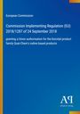 Europäische Kommission, Verordnung (EU) 2018/1287, Quat-Chem's iodbasierte Produkte, blaues Layout, Antiphon Verlag Logo.