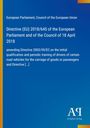 Direktive (EU) 2018/645 des Europäischen Parlaments; blauer Hintergrund; unten rechts Logo "AQ Antiphon Verlag".