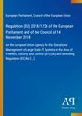 Cover der Verordnung (EU) 2018/1726 des Europäischen Parlaments und des Rates, eu-LISA, auf blauem Hintergrund.