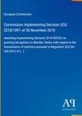 Blauer Hintergrund, Titel: "Commission Implementing Decision (EU) 2018/1891", darunter weitere Details und Verlagslogo.
