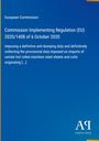Titel: "Commission Implementing Regulation (EU) 2020/1408". Blaues Design mit weißem Text; Logo unten rechts.