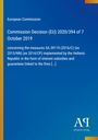 „European Commission: Entscheidung (EU) 2020/394 vom 7. Oktober 2019. Blaues Cover mit gelbem Rand. Logo rechts unten.“