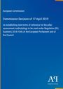 Text: European Commission, Commission Decision of 17 April 2019. Unten rechts "Antiphon Verlag". Hintergrund: Blau.