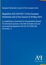 Titel: "Regulation (EU) 2019/817". Thema: EU-Datenvernetzung bei Grenzen. Blaues Design mit kleinem Logo unten rechts.