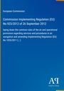 Titel: "Commission Implementing Regulation (EU) No 923/2012". Blaues Cover mit EU-Texten. Antiphon Verlag Logo.