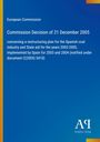 Text zur Entscheidung der Europäischen Kommission von 2005 über Spanische Kohleindustrie. Blau mit Logo unten rechts.