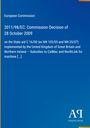 Titel: 2011/98/EC: Commission Decision of 28 October 2009. Blaues Hintergrund mit gelbem Streifen links.