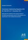 Text: Titel der EU-Verordnung zur Prüfung von gewürztem Geflügelfleisch. Hintergrund: Blau, Verlag: Antiphon.