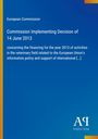 „European Commission, Commission Implementing Decision of 14 June 2013“ auf blauem Hintergrund mit Verlag-Logo.
