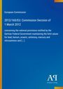 "European Commission", "2012/160/EU", "Decision of 1 March 2012", Thema: Chemikaliengrenzwerte. Blaues Design mit Logo unten rechts.