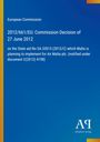 Titel: EU-Kommissionsentscheidung vom 27. Juni 2012 zu Air Malta. Blauer Hintergrund, Logo unten rechts.