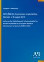 Text: European Commission, 2014/526/EU: Decision 6 August 2014, DARIAH ERIC. Blaues Design mit Logos, farbiger Rand.