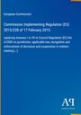 Kommissionsdurchführungsverordnung (EU) 2015/228 der Europäischen Kommission. Blaues Design mit weißem Text.