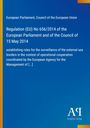 Oben: "European Parliament, Council of the European Union". Unten: Blauer Hintergrund, Logo "AR Antiphon Verlag".