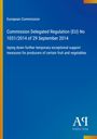 Europäische Kommission: Verordnung (EU) Nr. 1031/2014 vom 29. September 2014, Unterstützung von Obst- und Gemüseerzeugern.