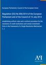 Regulation (EU) No 806/2014 des Europäischen Parlaments und Rates; Einheitliche Regeln zur Abwicklung von Kreditinstituten.