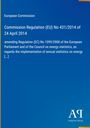 Text einer EU-Verordnung mit Nummern und Datum. Logo unten rechts: Antiphon Verlag. Hintergrund in Blau.