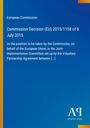 Europäische Kommission, Beschluss (EU) 2015/1158 vom 8. Juli 2015. Blaues Cover mit gelbem Rand, "AR" Logo unten.
