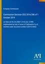 Text zur EU-Entscheidung über Beihilfe für Carbosulcis S.p.A. in Italien, blauer Hintergrund mit gelbem Rand.