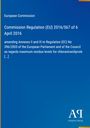 Text über EU-Verordnung zu Rückstandsgrenzwerten, blauer Hintergrund, Logo unten rechts.