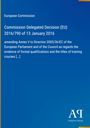 Text: "European Commission, Commission Delegated Decision (EU) 2016/790 of 13 January 2016." Blau mit gelbem Rand.