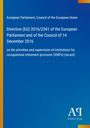 Titel: Directive (EU) 2016/2341. Thema: Aufsicht von Einrichtungen zur betrieblichen Altersversorgung. Blaues Cover.