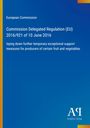 Titel: "Commission Delegated Regulation (EU) 2016/921". 
Blauer Hintergrund, unteres Logo: "Antiphon Verlag".