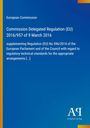 Europäische Kommission, Delegierte Verordnung (EU) 2016/957 vom 9. März 2016. Blaues Cover, Antiphon Verlag-Logo.