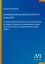Text über Entscheidung der EU-Kommission zur Beihilfe SA.32619 für Spanien, blauer Hintergrund mit gelbem Rand.