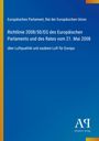 Europäische Richtlinie zur Luftqualität, blau mit gelbem Rand und kleinem Verlagslogo unten.