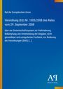 Ein blaues Dokument mit gelben Akzenten. Titel: "Verordnung (EG) Nr. 1005/2008" über illegale Fischerei. Logo "AƎ" unten.