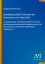 Text über Entscheidung der Kommission 2008/312/Euratom; blaue Abdeckung mit gelbem Rand; Logo unten rechts.
