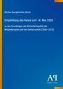 Texte: "Rat der Europäischen Union", "Empfehlung des Rates vom 14. Mai 2008". Blaues Design mit Verlagslogo unten.