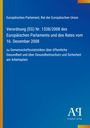 Verordnung (EG) Nr. 1338/2008 zu Gesundheitsstatistiken. Blauer Hintergrund, kleine Farbdetails oben rechts.