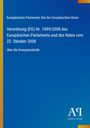 Text: Europäisches Parlament, Verordnung (EG) Nr. 1099/2008 über Energiestatistik. Blauer Hintergrund, schlichtes Layout.