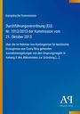 Durchführungsverordnung (EU) Nr. 1012/2013 vom 21. Oktober 2013; blauer Hintergrund mit gelbem Rand links.