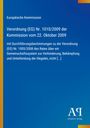 Ein blaues Cover mit gelbem Rand und Text zur EU-Verordnung Nr. 1010/2009 vom 22. Oktober 2009. Unten rechts AQ-Logo.