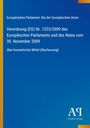 Text: Verordnung (EG) Nr. 1223/2009 über kosmetische Mittel. Blaues Cover, gelber Rand links, Logo unten rechts.