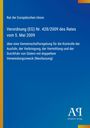 Text: Verordnung (EG) Nr. 428/2009 des Rates vom 5. Mai 2009. Blauer Hintergrund, gelber Rand, Logo unten rechts.