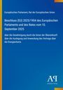 Europäisches Parlament, Beschluss (EU) 2025/1904 über Energiecharta; blauer Hintergrund, Antiphon Verlag Logo.