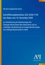Text auf dunklem Hintergrund: EU-Beschluss zur Schengen-Datenschutzbestimmung für Irland. Auffällige gelbe und rote Streifen.
